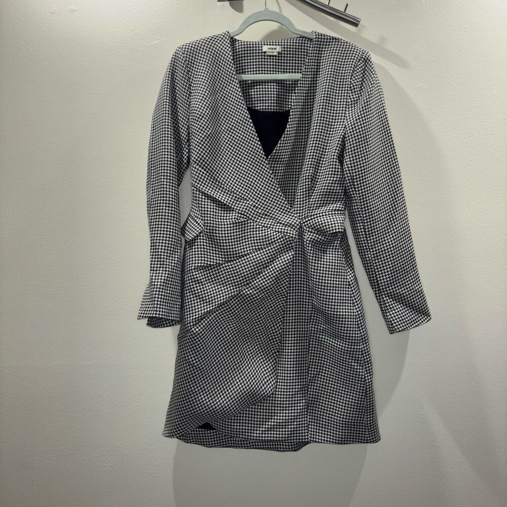 Jason Wu Houndstooth Tweed Blazer Dress – Size Medium Like New Game Day Dress - Picture 4 of 15